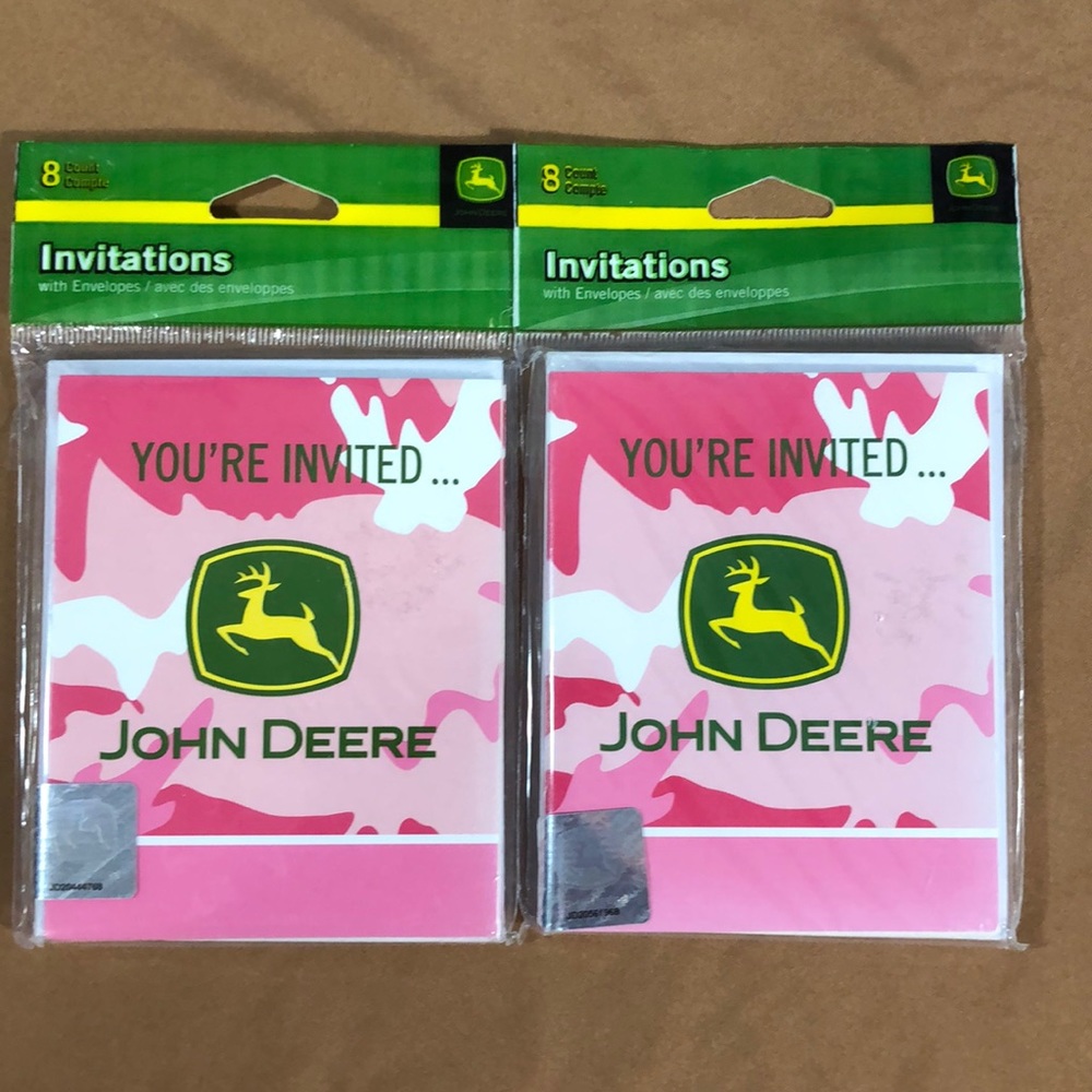 John Deere Invitations, 16 Total